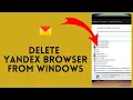 How to Delete Yandex Browser from Windows 2024
