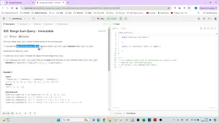 LeetCode Java Range Sum Query - Immutable