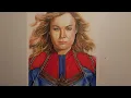 Drawing Captain Marvel Brie Larson 2019