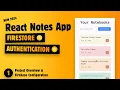 Build a Notes App with React Firebase - Introduction Firebase configuration