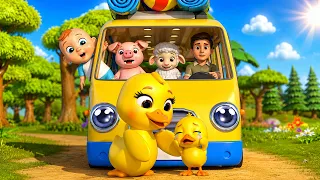 Playtime with Baby & Happy Animals on the Kids Bus Wheels on the Bus Nursery Songs & Musical Rhymes