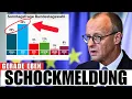 Merz GEHT, nachdem er SCHOCK-UMFRAGE sieht!