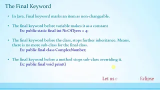 034 Use of Final Keyword in Java