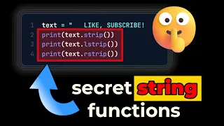 5 Secret Python String Functions That Will Change Everything
