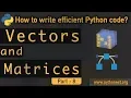 Vector and Matrix in Python python tutorial