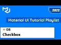 Material UI Checkbox Component Material UI 5 Tutorial Checkbox in Material UI
