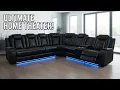 Wayfair Sectional Couch for 7 People Power Reclining Leather Review