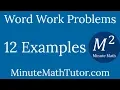 Work Word Problems - 12 Examples