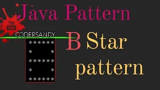 Print B Alphabet Star Pattern in java l