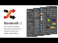 Randomill v2 for Adobe Illustrator - New Features Overview Examples Tutorial