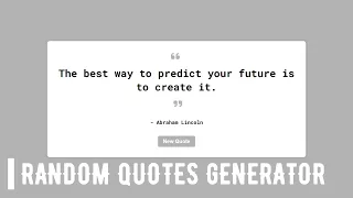 Random Quotes Generator using HTML CSS Javascript Coding With Mido