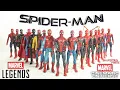 Every Marvel Legends SPIDER-MAN Tom Holland MCU Action Figure Evolution Inspired 10 Year Look