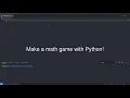 Math game with Python