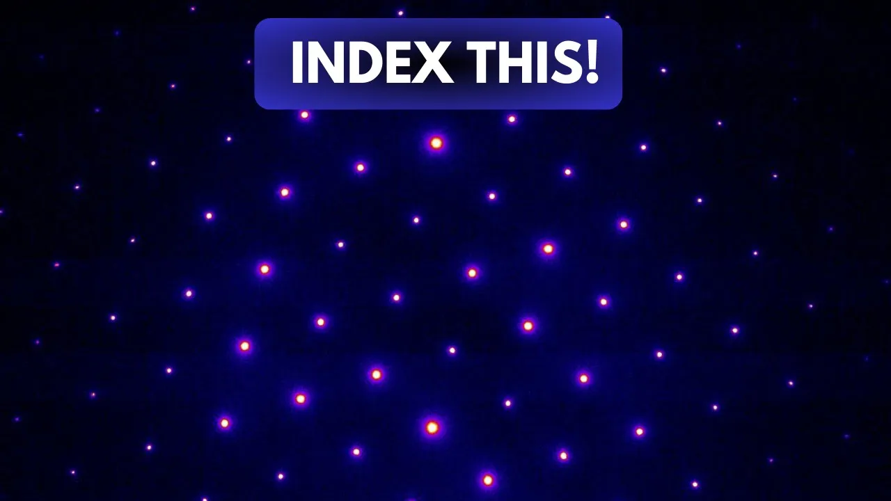 Indexing TEM diffraction patterns from cubic single crystals