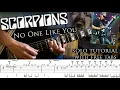 Scorpions - No One Like You guitar solo lesson with tablatures and backing tracks
