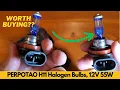 Unboxing the PERPOTAO H11 Halogen Bulbs 3800K Bright White Headlight First Look 2025-2026