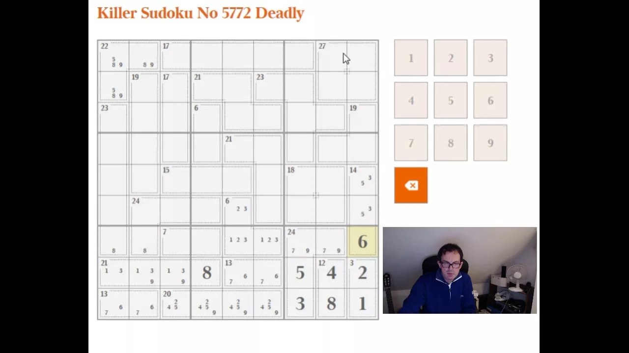 How to solve the Deadly-rated Killer Sudoku from The Times