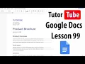 Google Docs - Lesson 99