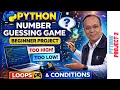 Python Number Guessing Game Beginner Python Project Learn Loops Conditions Fast