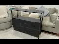 Unboxing Assembling the Sweetcrispy TV Stand Console Table Dresser