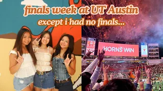 finals week at UT austin as unempluzz with no final exams