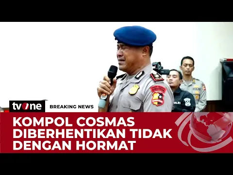 Tabrak Affan hingga Tewas, Ini Momen Tangisan Kompol Cosmas usai PTDH