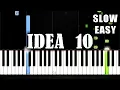 Download Lagu Gibran Alcocer - Idea 10 - SLOW EASY Piano Tutorial