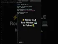 Tkinter GUI Create Root Window Title and Label