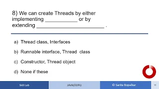 MCQ Multi Threading in Java