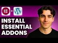 How To Install Essential Addons For Elementor In WordPress Tutorial 2025