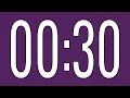 30 second Timer - Purple No Music