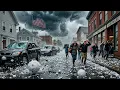 Severe Hailstorm Hits Vermont USA Waitsfield and Moretown Slammed by Ice