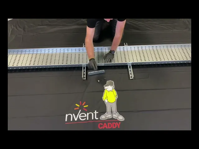 nVent CADDY Cable Management Solutions – Perforated Cable Tray Installations