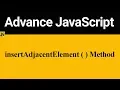 insertAdjacentElement Method in JavaScript Hindi
