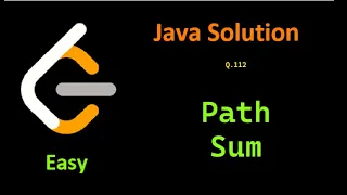 Leetcode Problem 112 Path Sum Easy Java Solution