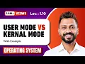 L-1 10 User mode and Kernel mode in operating system in hindi