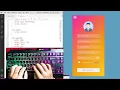 ASMR Keyboard - Register Mobile UI Design HTML CSS Only