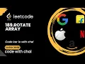 189 rotate array leetcode C leetcode 189 leetcode 150 interview question