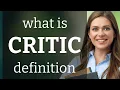Critic meaning of CRITIC