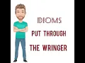 Put Through the Wringer - Idioms 1028 Origin