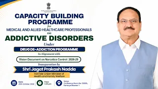 LIVE: Inauguration of Capacity Building Programme on Addictive Disorders