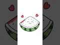 Watermelon coloring page