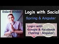 Login With Google Facebook Spring - Angular