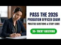 Ace the 2026 Probation Officer Exam Fast Real Practice Questions Study Guide