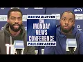 Download Lagu Darius Slayton en Paulson Adebo kijken uit naar de Giants-wedstrijd in week 2 tegen de Cowboys na...