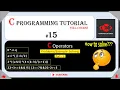 C Operators Solving - 2 C Programming for beginners C Programming Tutorial