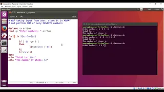 Shell Script user input in array