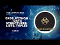 0x03 Python - Data Structures Lists Tuples