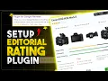 How To Install and Use Editorial Rating WordPress Product Review Plugin Pluginic