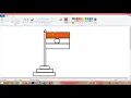 How to Draw National Flag in Ms Paint